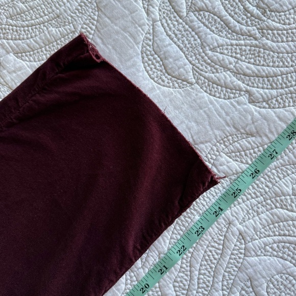 Frank & Eileen - Kinsale Performance Straight Leg Pants - Burgundy - Picture 11 of 14